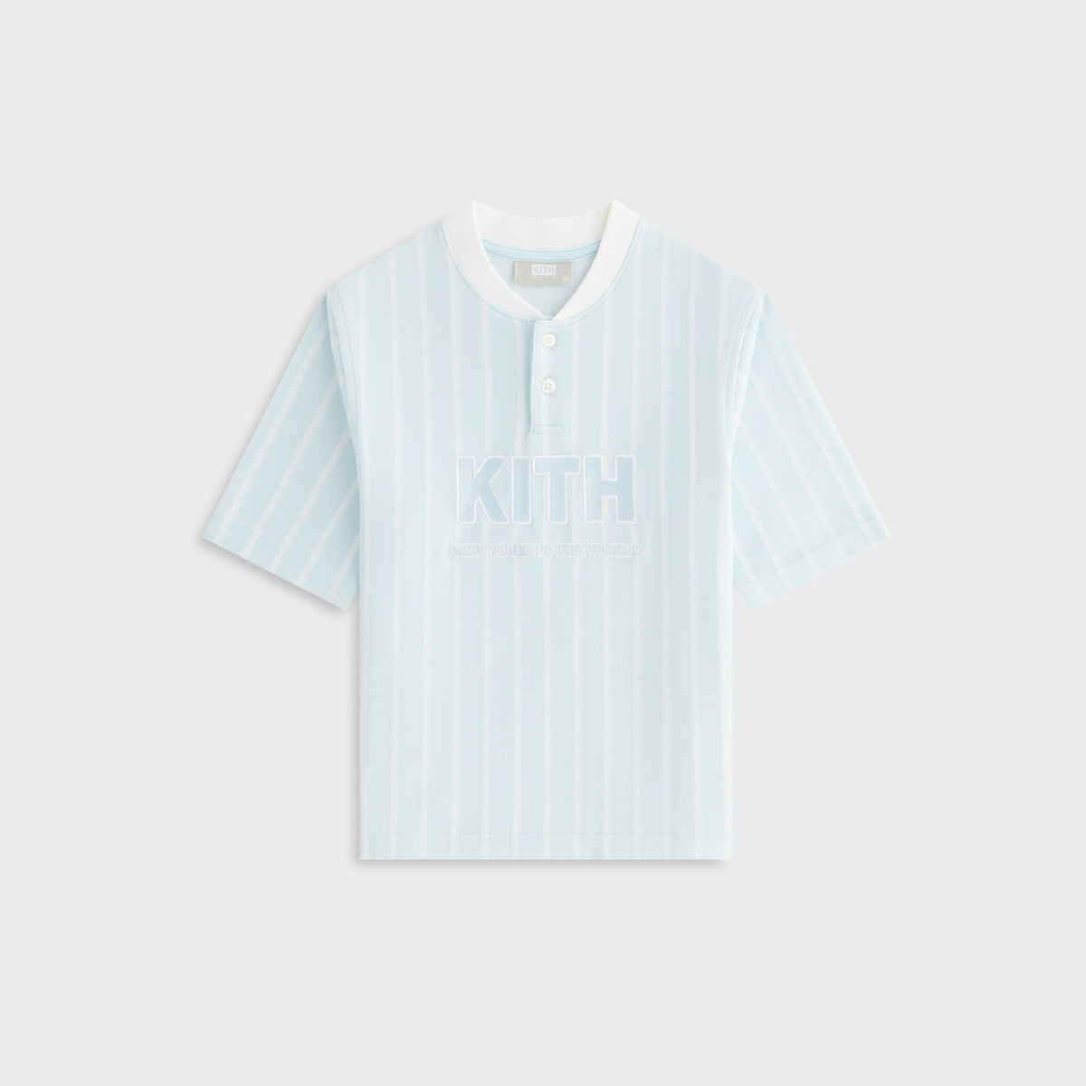 Kith Kids Birdseye Pearson Henley Pullover - Blue Skies | Kith Blue Skies