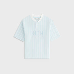 Kith Kids Birdseye Pearson Henley Pullover - Blue Skies | Kith Blue Skies