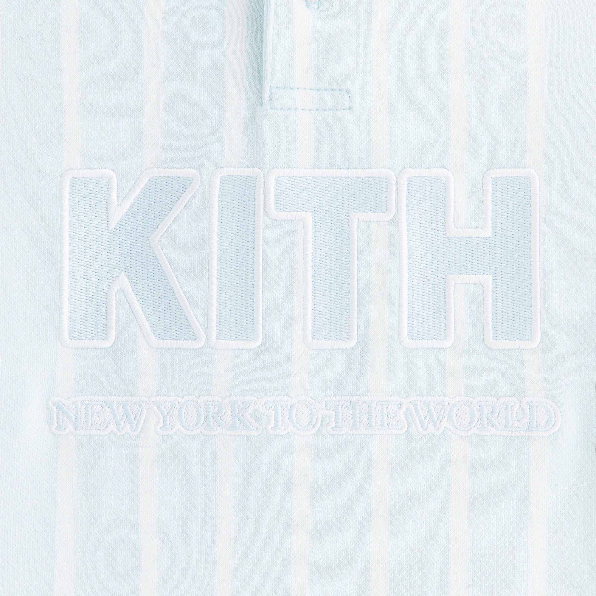 Kith Kids Birdseye Pearson Henley Pullover - Blue Skies | Kith Blue Skies