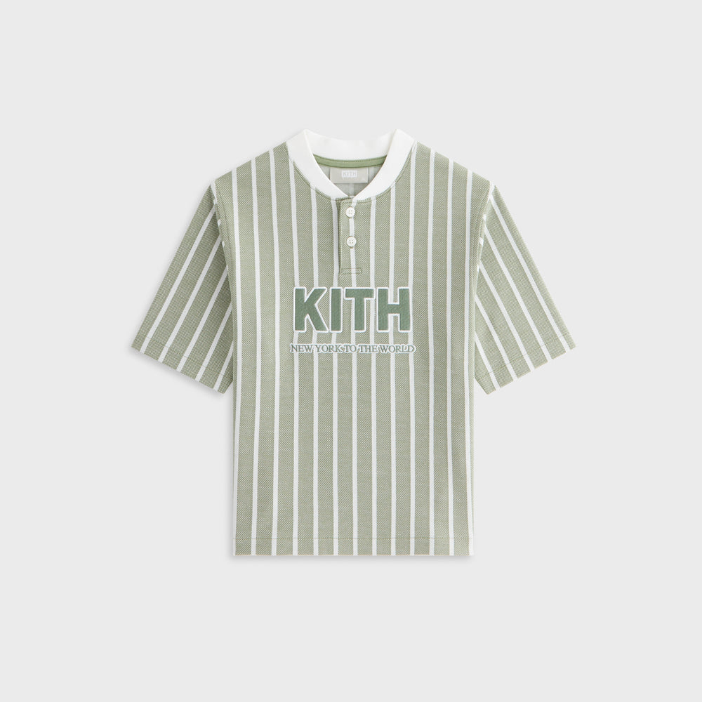 Kith Kids Birdseye Pearson Henley Pullover - Spear | Kith Spear