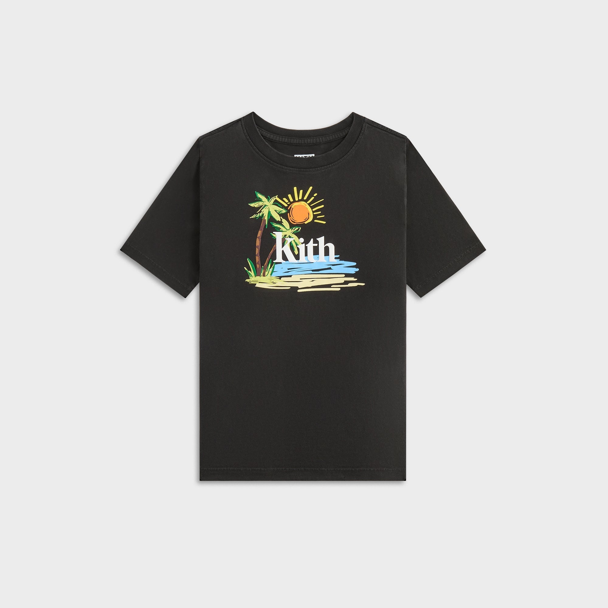 Kith Kids Summer Serif Vintage Tee - Black | Kith Black