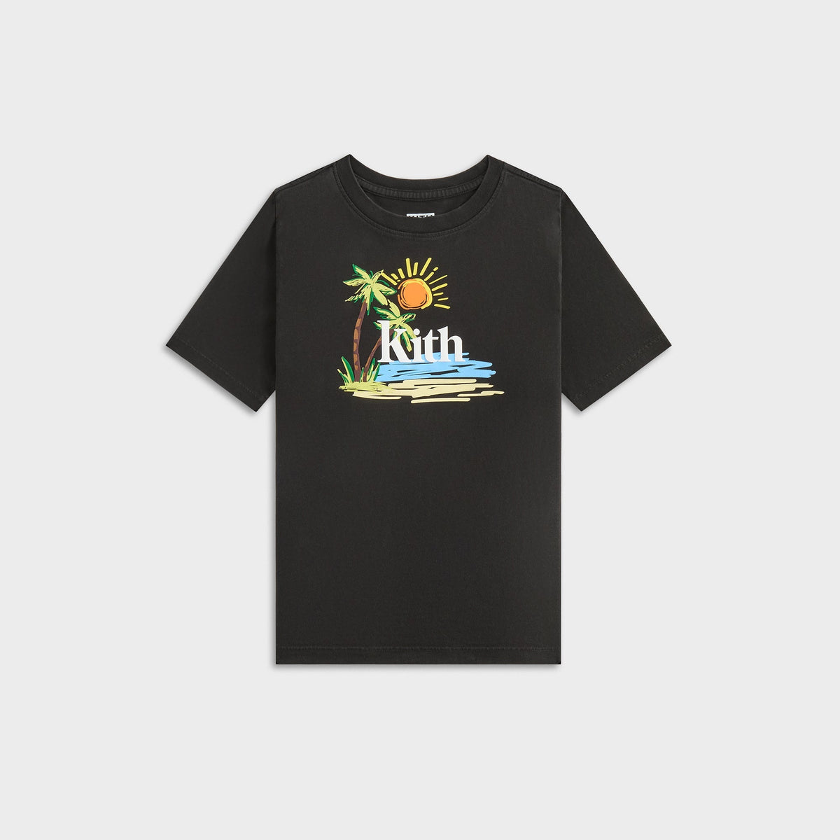 Kith Kids Summer Serif Vintage Tee - Black | Kith Black