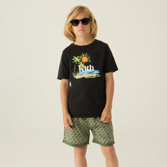 Kith Kids Summer Serif Vintage Tee - Black | Kith Black