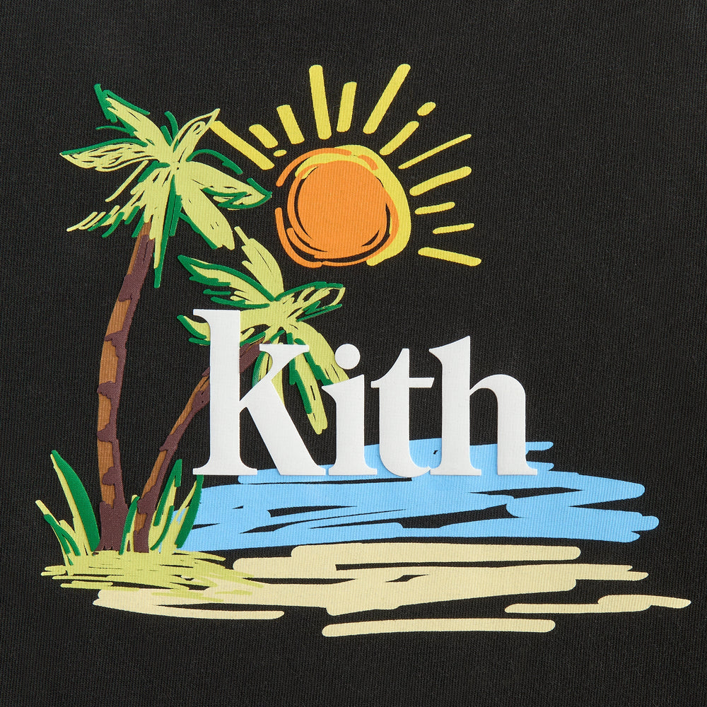 Kith Kids Summer Serif Vintage Tee - Black | Kith Black