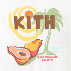Kith Kids Palm Paradise Vacation Tee - White | Kith White