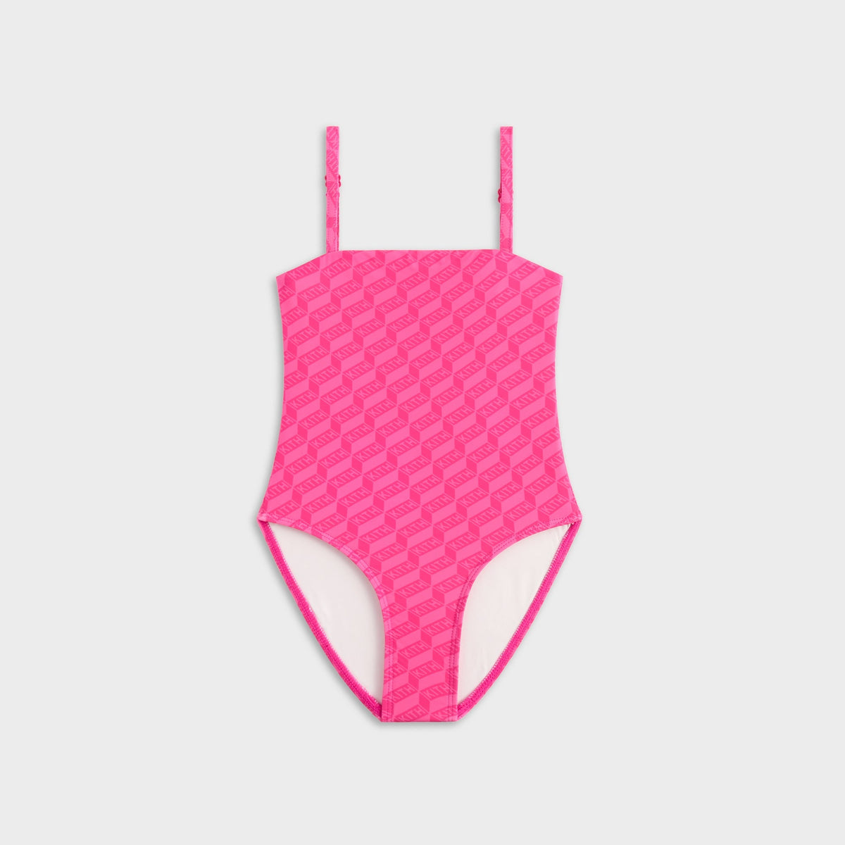 Kith Kids Monogram Audrey One-Piece Swim Suit - Zinnia | Kith Zinnia