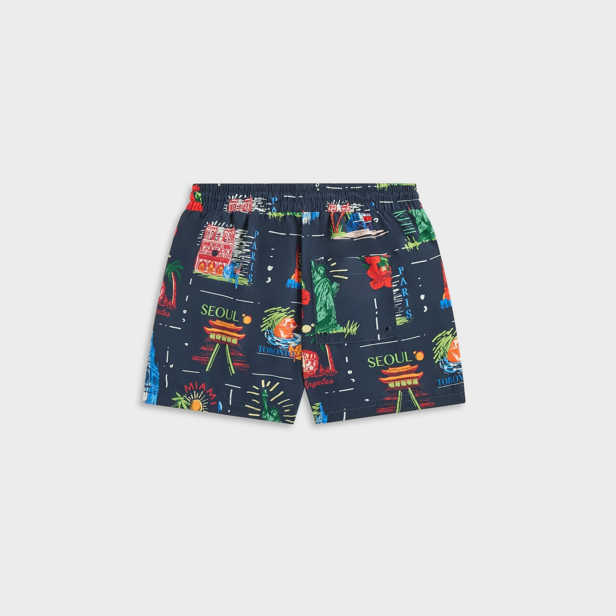 Kith Kids Souvenir Stamp Kai Swim Trunk - Nocturnal | Kith Nocturnal