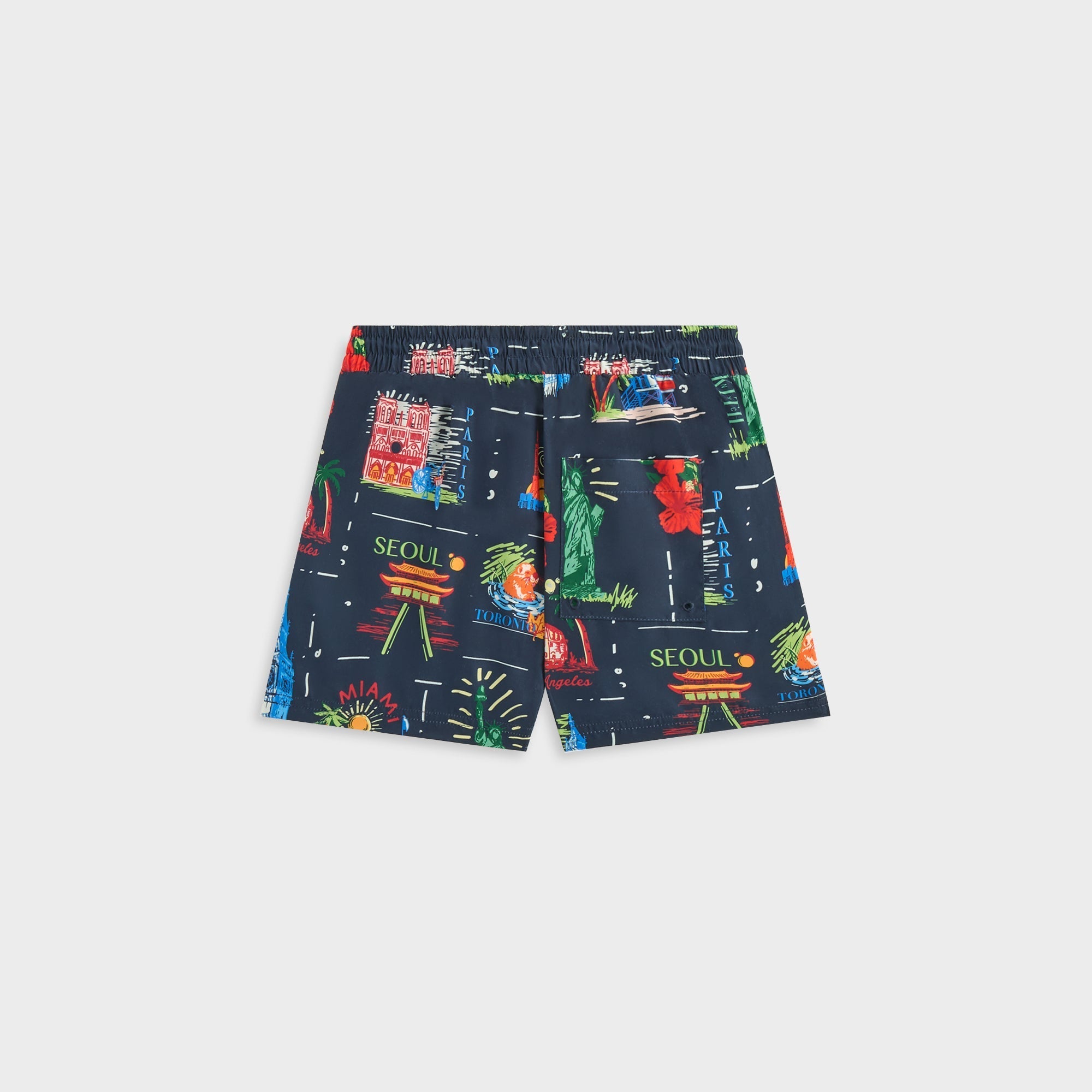 Kith Kids Souvenir Stamp Thompson Camp Short - Nocturnal | Kith Nocturnal