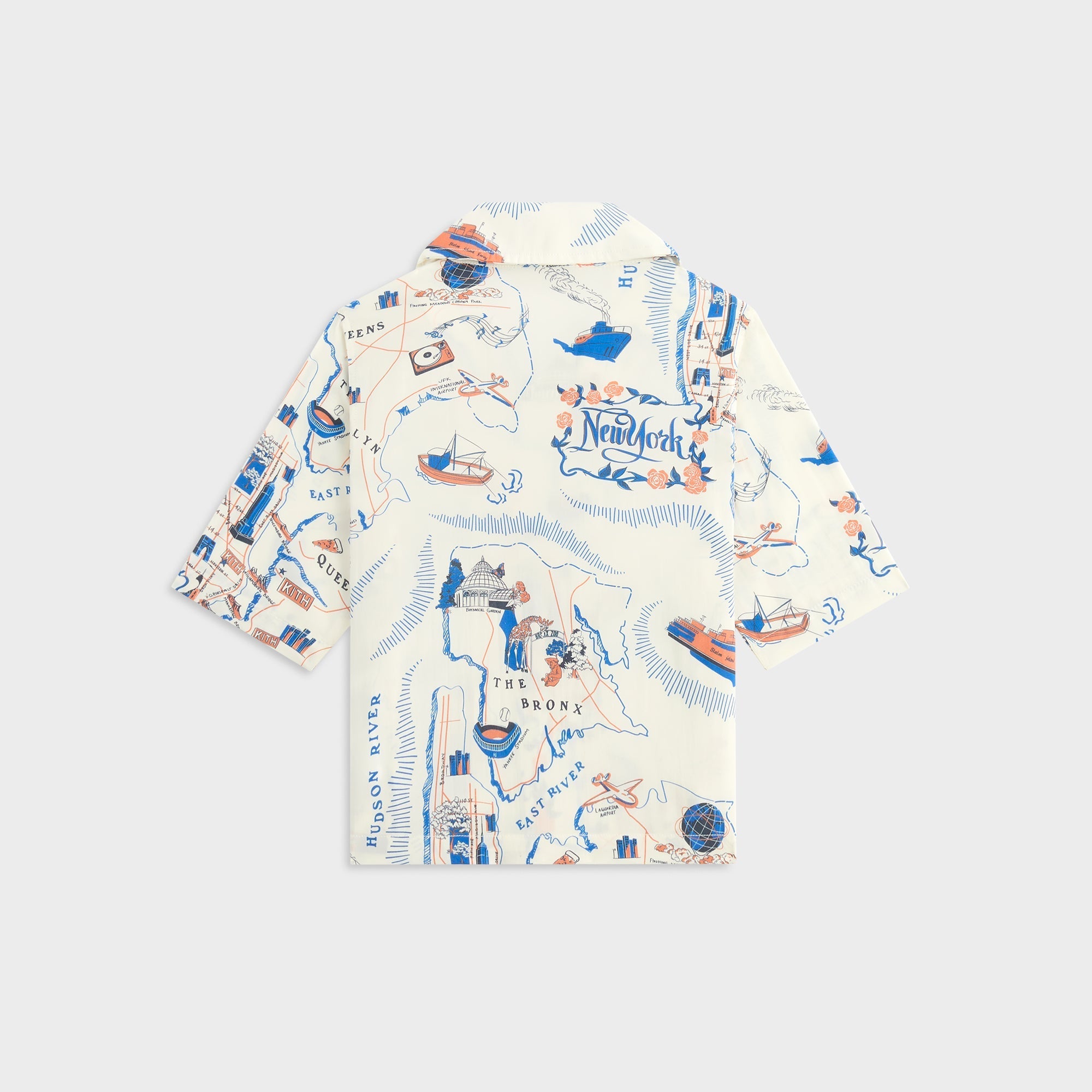 Kith Kids New York Thompson Camp Shirt - Sandrift | Kith Sandrift