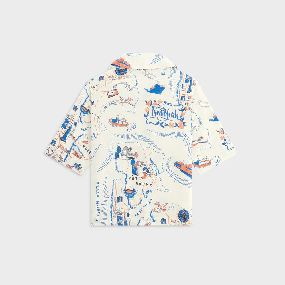 Kith Kids New York Thompson Camp Shirt - Sandrift | Kith Sandrift