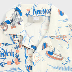 Kith Kids New York Thompson Camp Shirt - Sandrift | Kith Sandrift