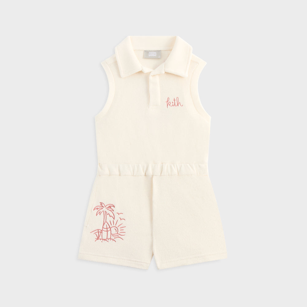 Kith Kids Novelty Terry Romper - Sandrift | Kith Sandrift