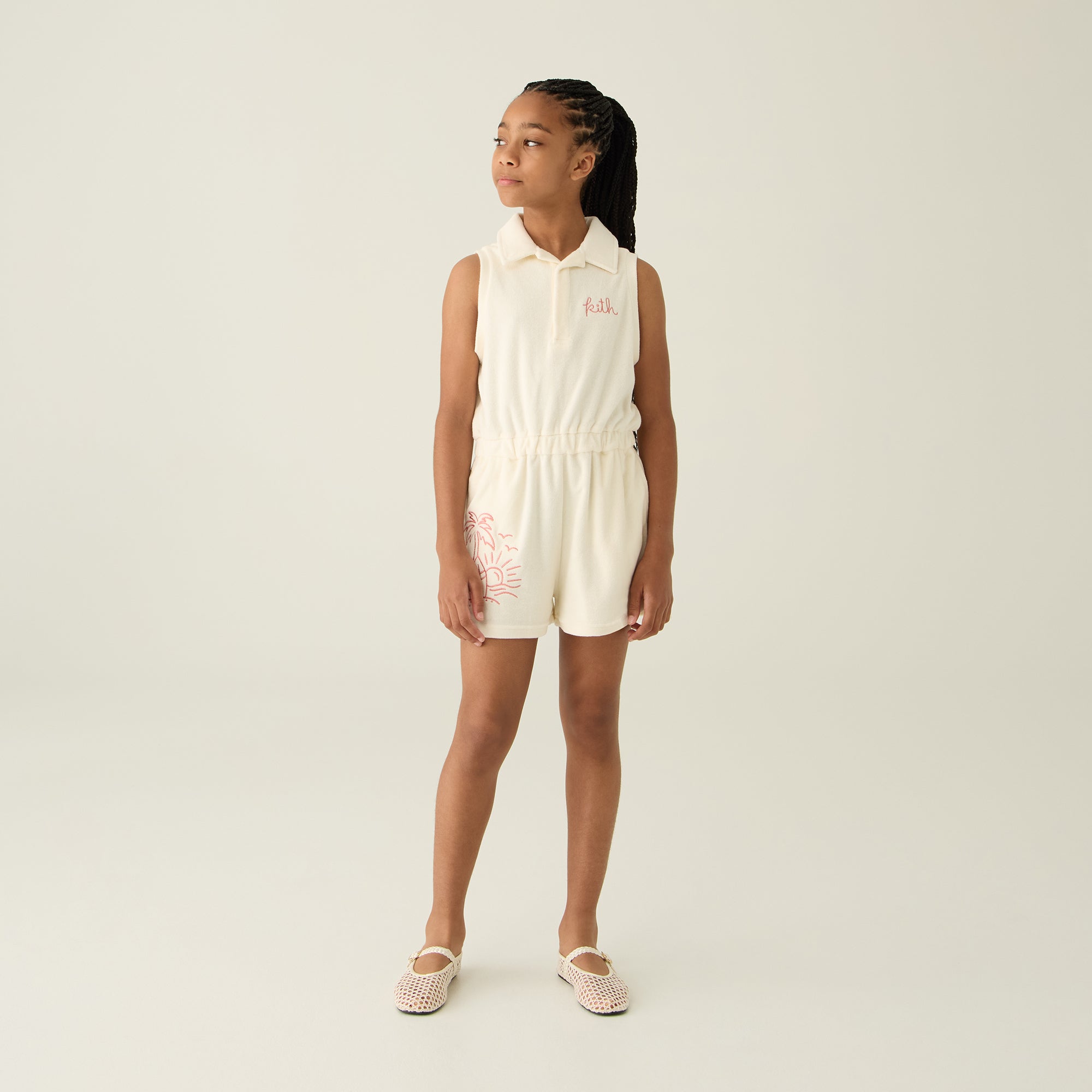 Kith Kids Novelty Terry Romper - Sandrift | Kith Sandrift