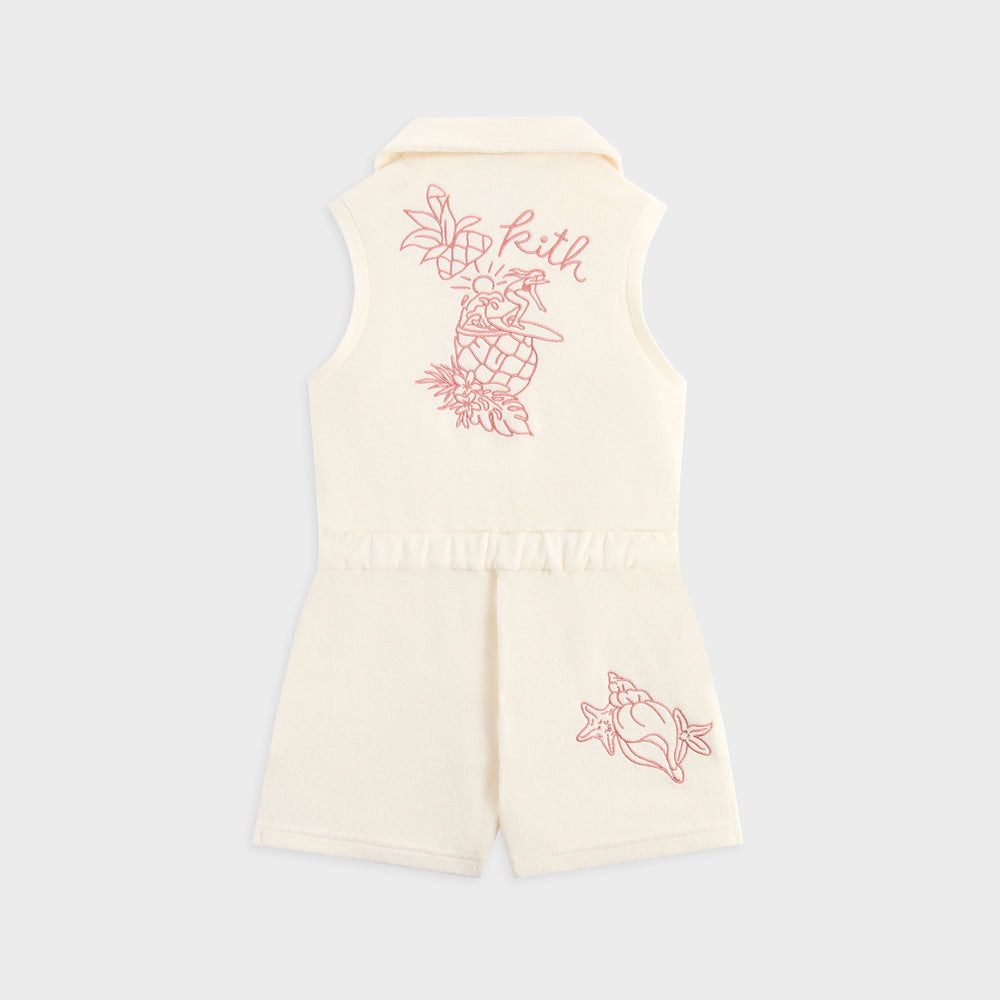 Kith Kids Novelty Terry Romper - Sandrift | Kith Sandrift