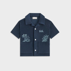 Kith Kids Novelty Terry Camp Shirt - Nocturnal | Kith Nocturnal