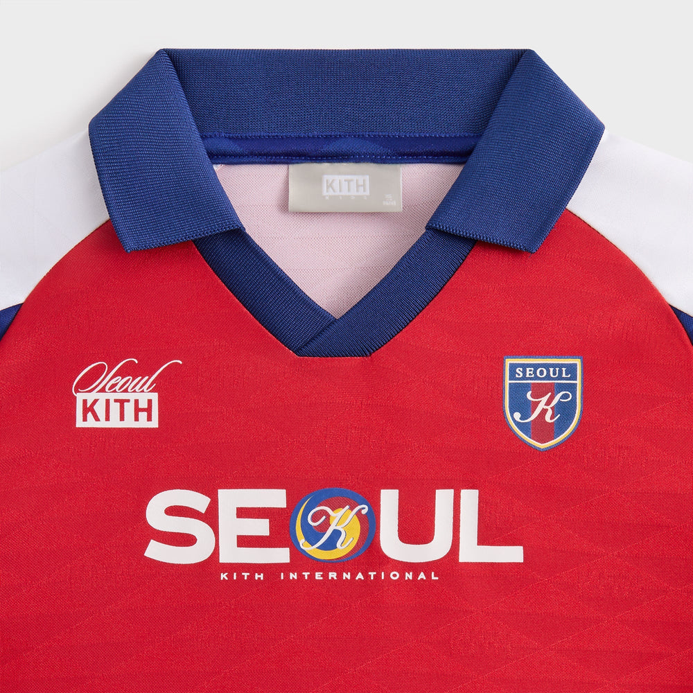 Kith Kids Seoul Soccer Top - Cherry Bomb | Kith Cherry Bomb