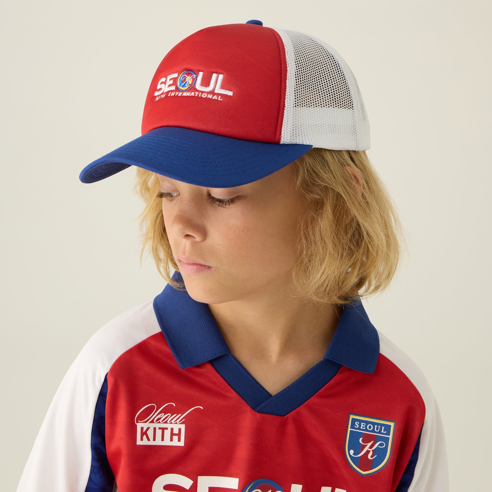 Kith Kids Seoul Regional Trucker Hat - Cherry Bomb | Kith Cherry Bomb