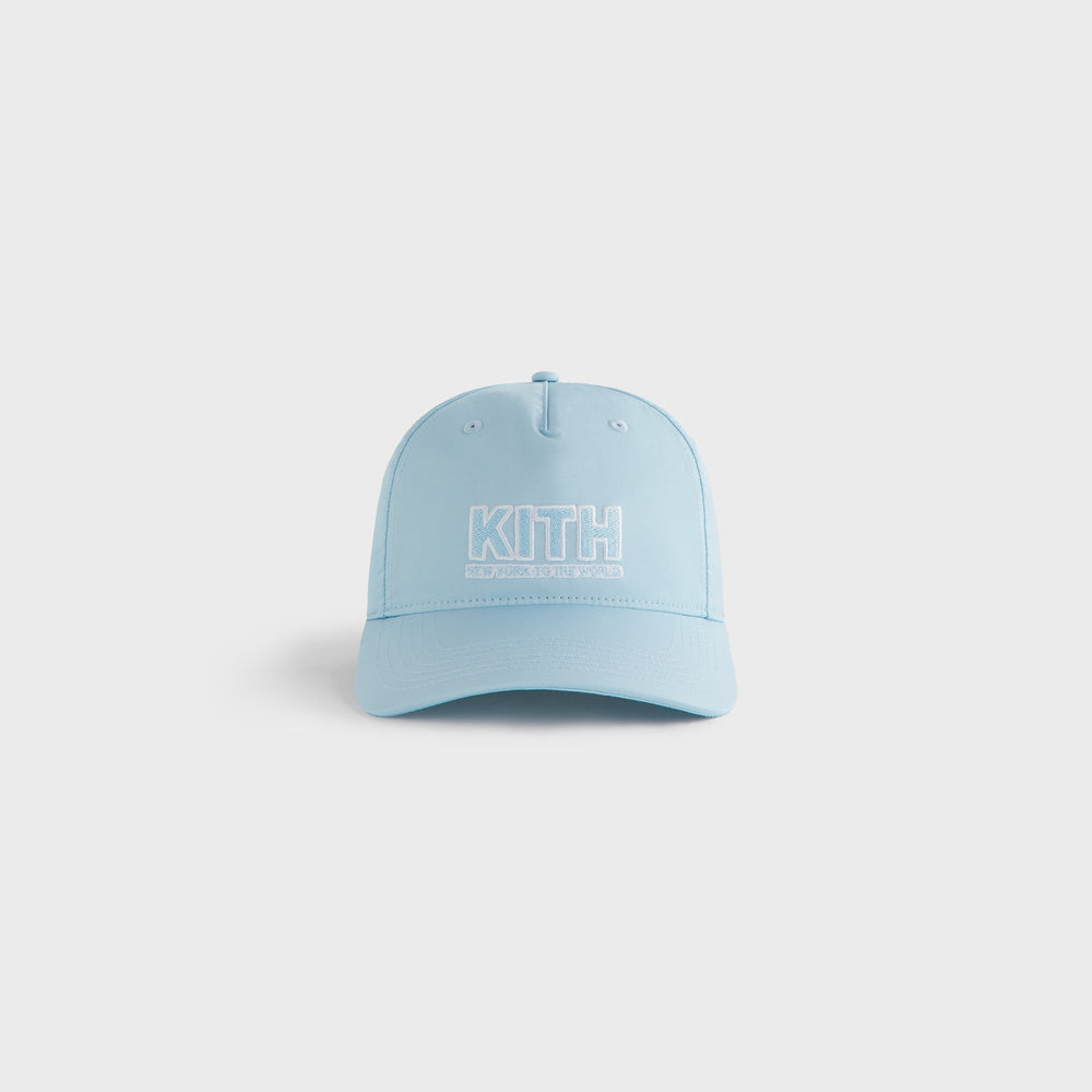 Kith Kids Wrinkle Nylon Snapback Hat - Blue Skies | Kith Blue Skies