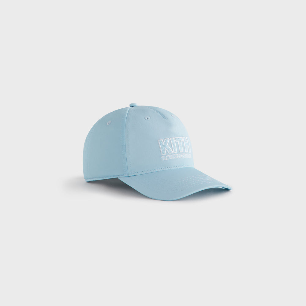 Kith Kids Wrinkle Nylon Snapback Hat - Blue Skies | Kith Blue Skies