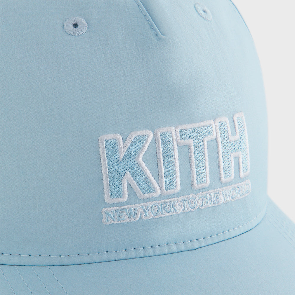 Kith Kids Wrinkle Nylon Snapback Hat - Blue Skies | Kith Blue Skies