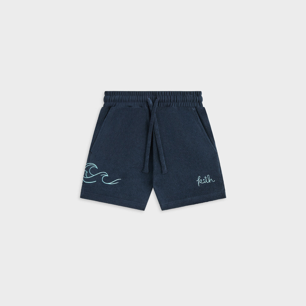 Kith Kids Novelty Terry Camp Short - Nocturnal | Kith Nocturnal