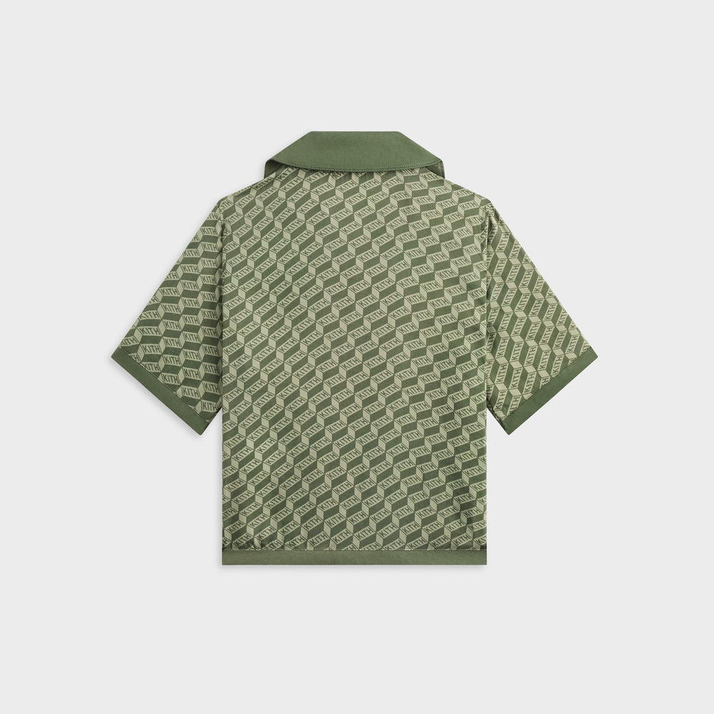 Kith Kids Monogram Thompson Camp Shirt - Spear | Kith Spear