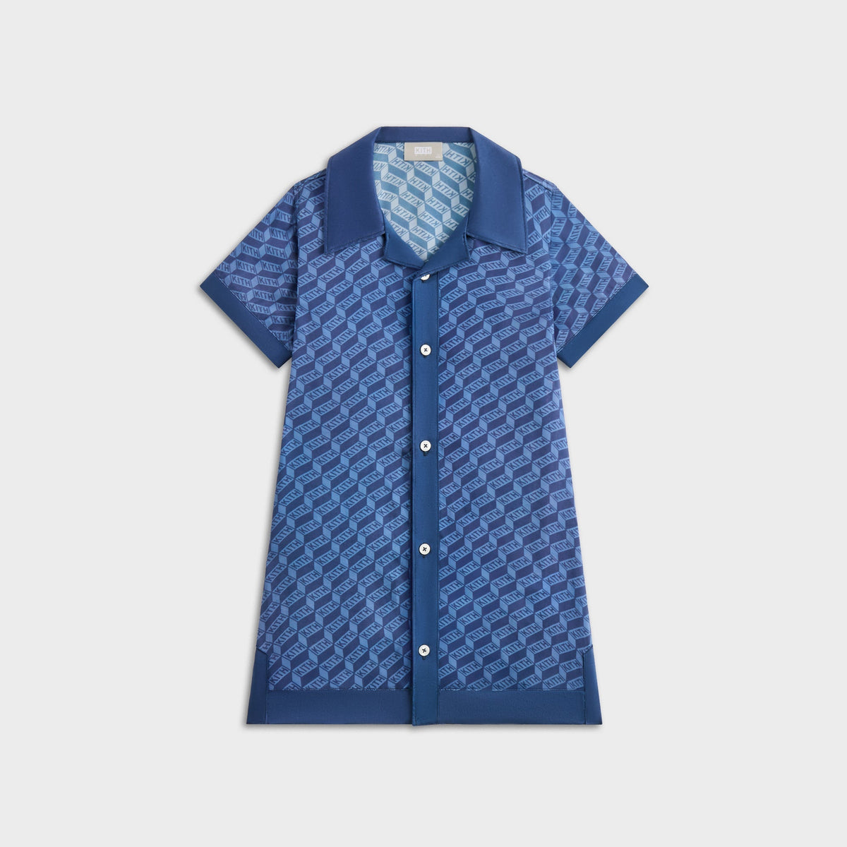 Kith Kids Monogram Camp Shirt Dress - Atlantic | Kith Atlantic