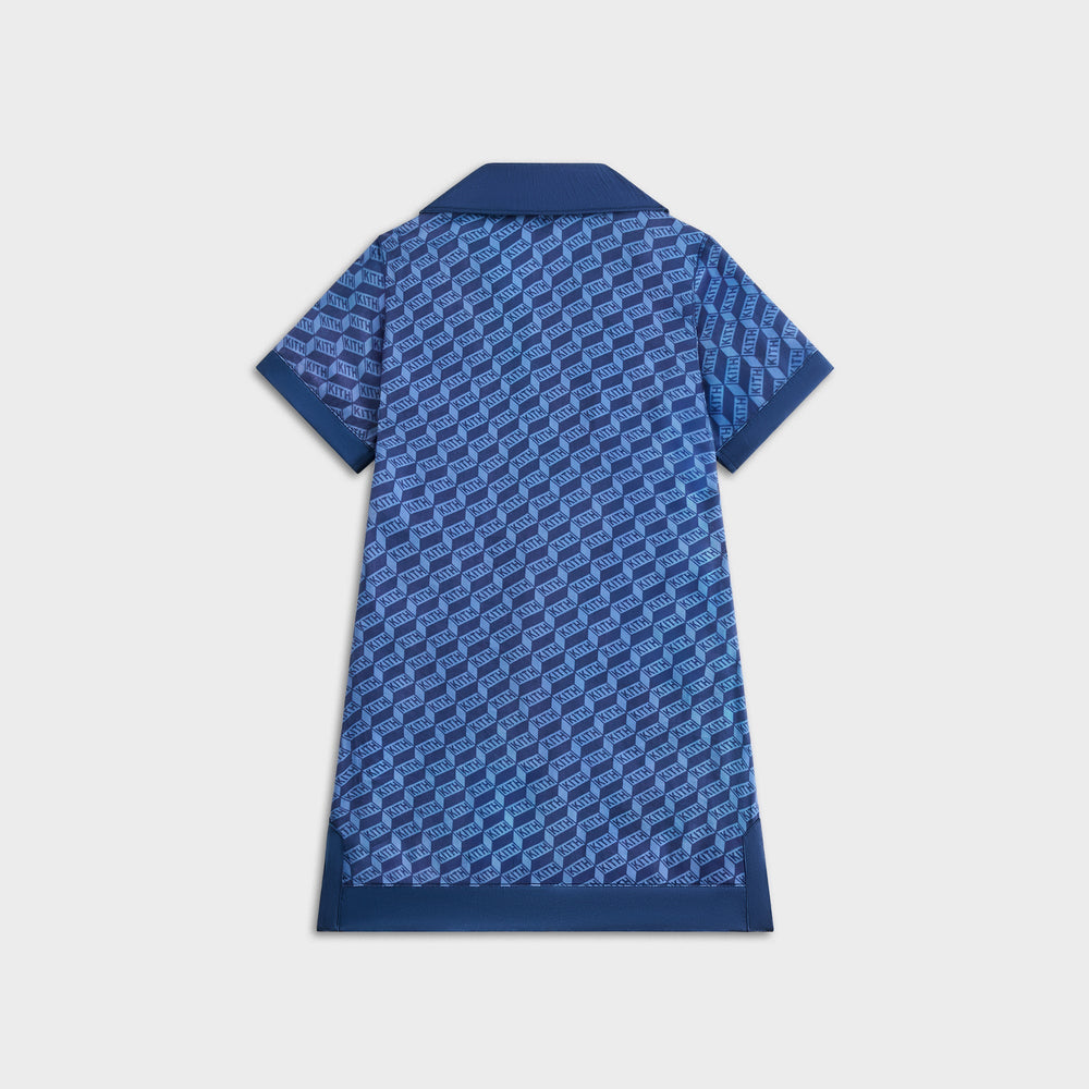 Kith Kids Monogram Camp Shirt Dress - Atlantic | Kith Atlantic