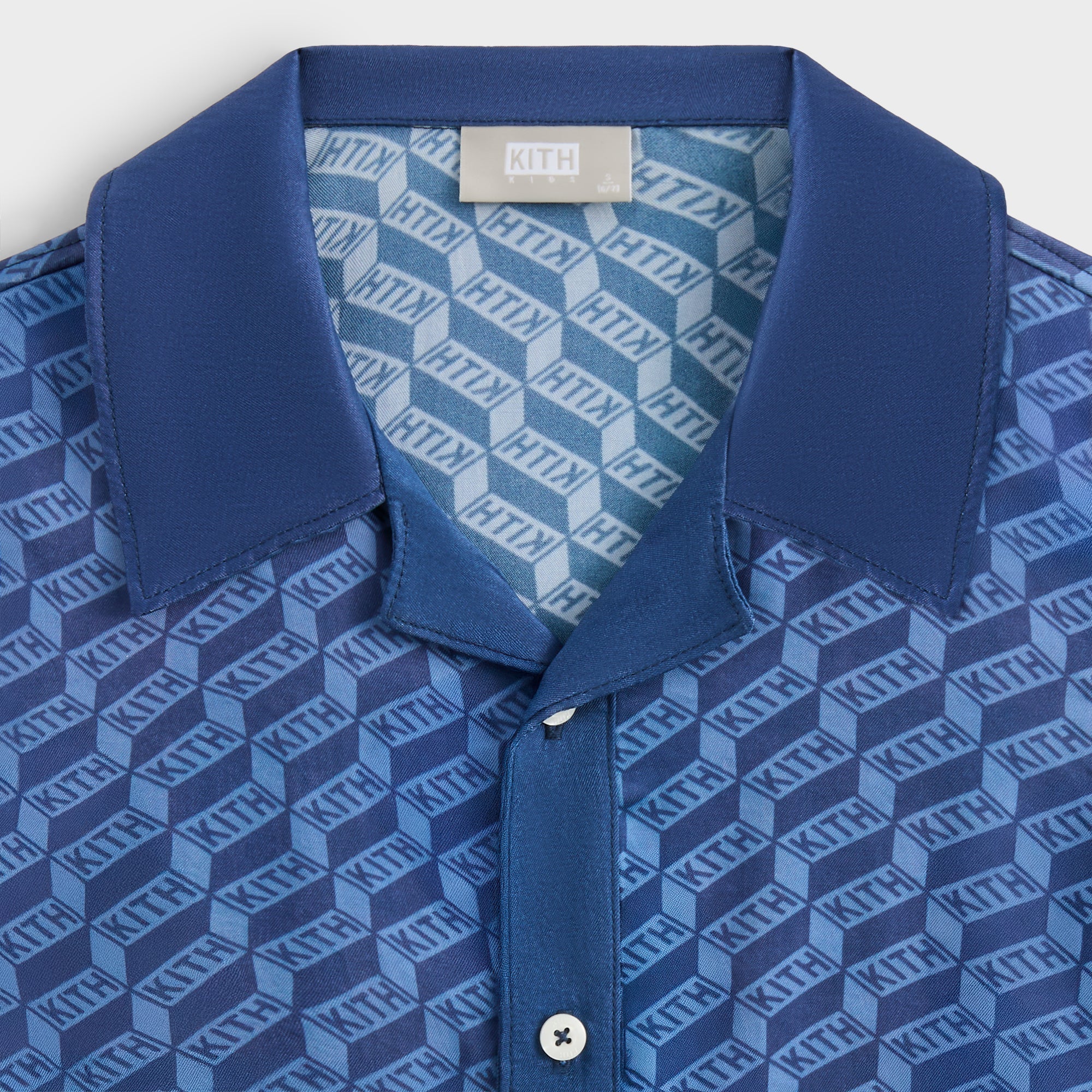 Kith Kids Monogram Camp Shirt Dress - Atlantic | Kith Atlantic