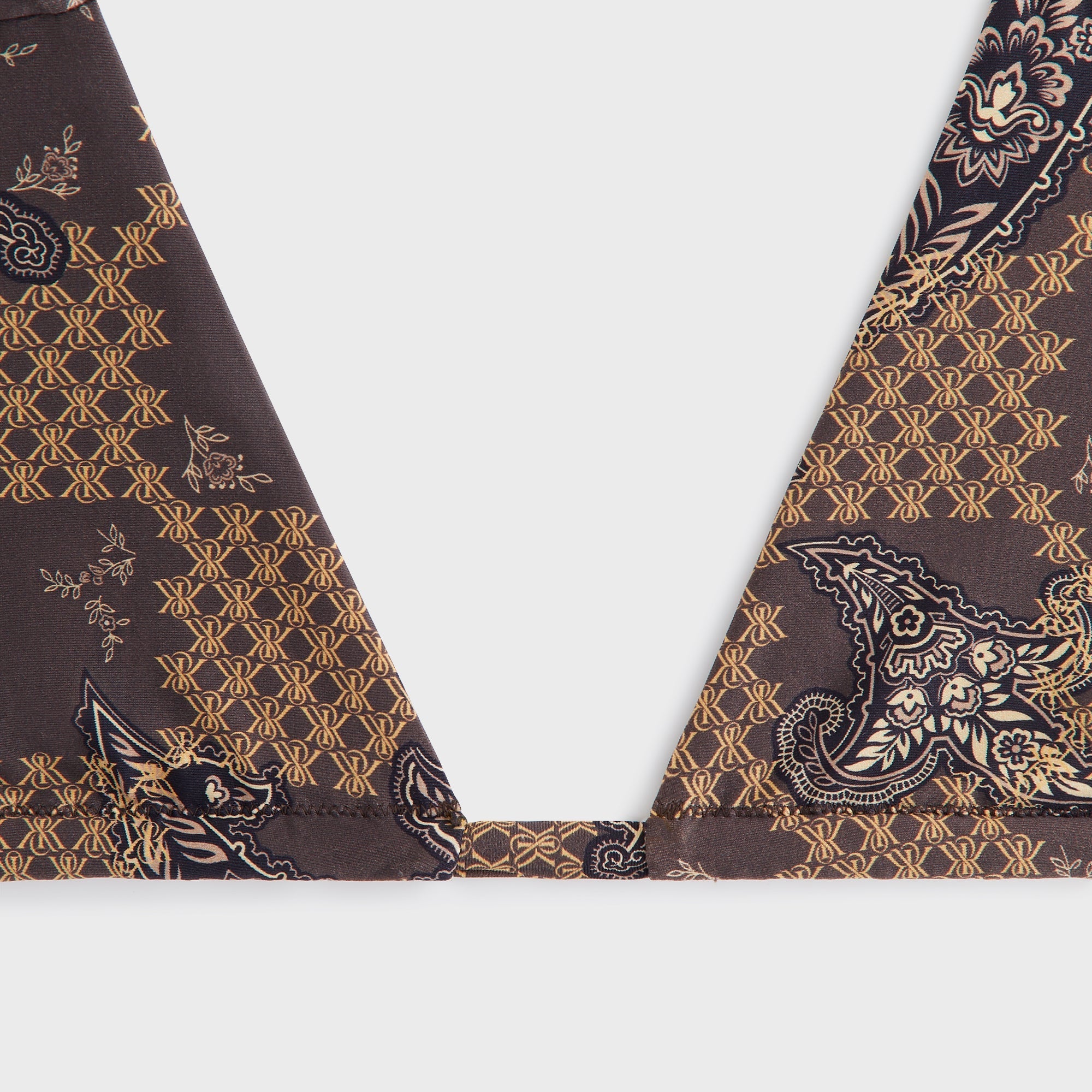 Kith Women Kenna Crest Paisley Tie Top - Brew | Kith Brew