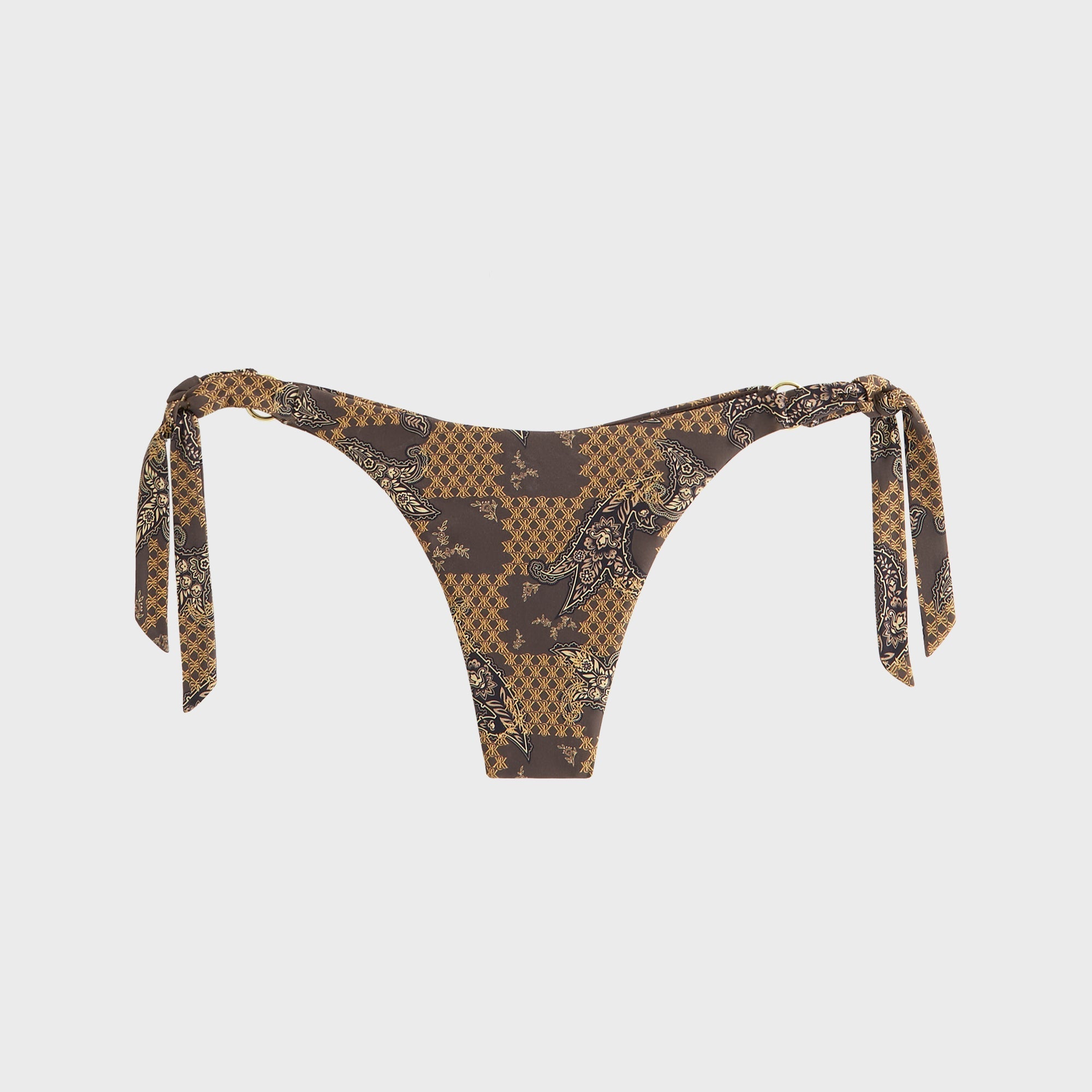 Kith Women Iris Crest Paisley Tie Bottom - Brew | Kith Brew