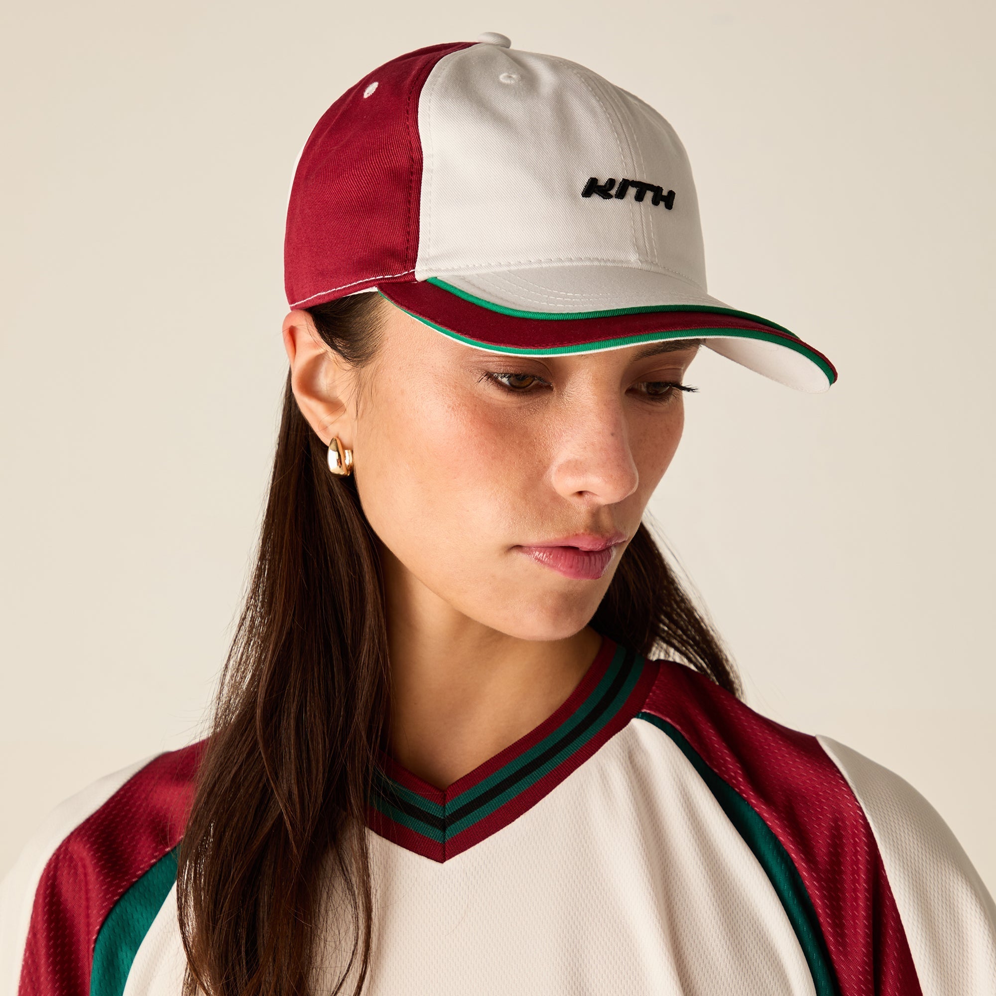 Kith Women Pieced Cotton Twill Cap - White | Kith White