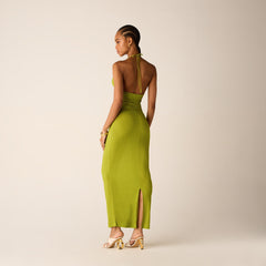 Kith Women Mila Micro Monogram Maxi Skirt - Pistachio | Kith Pistachio