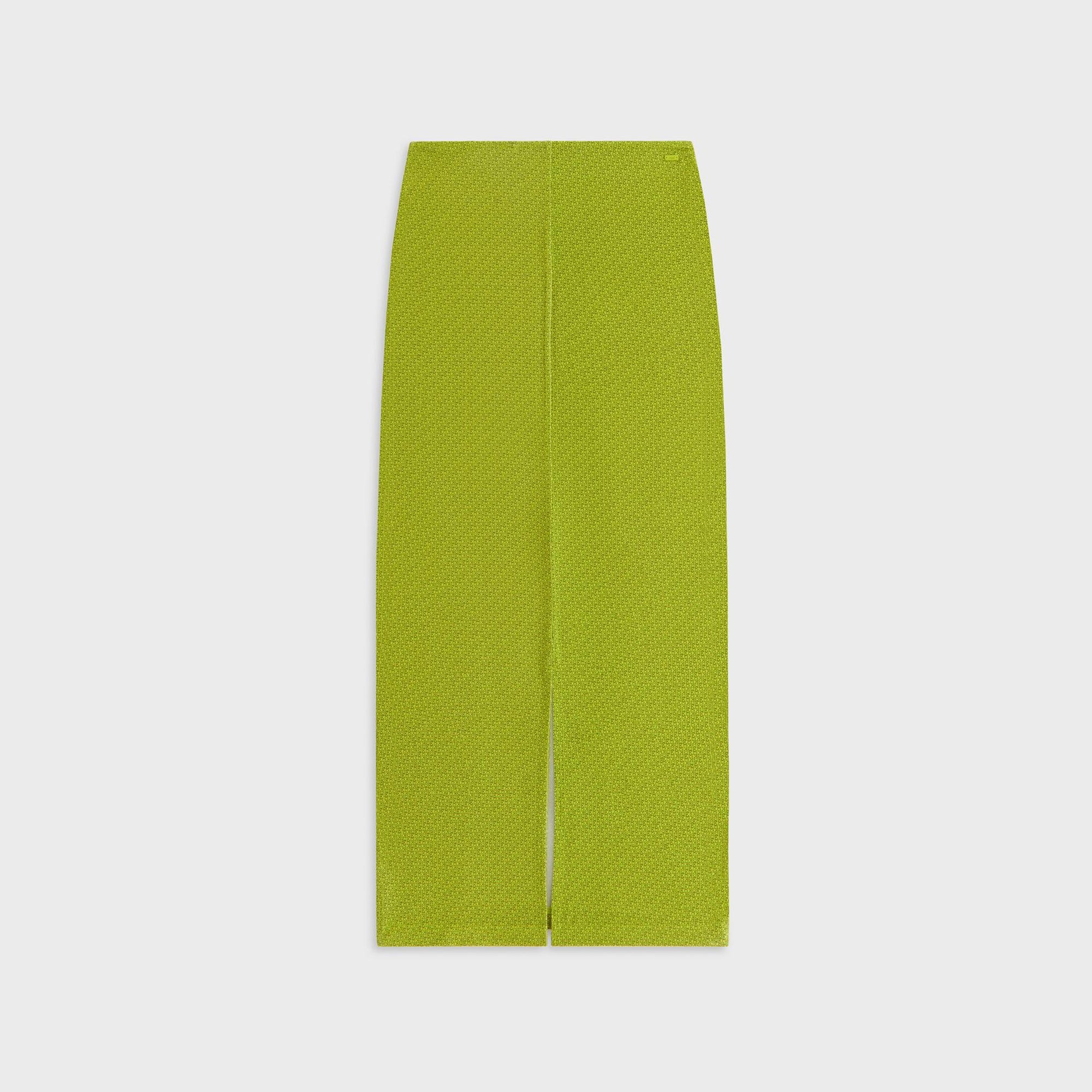 Kith Women Mila Micro Monogram Maxi Skirt - Pistachio | Kith Pistachio