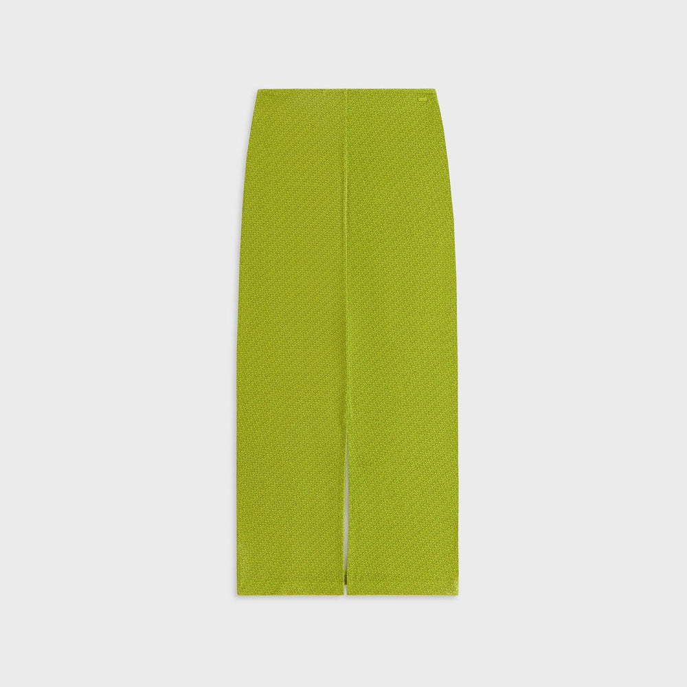Kith Women Mila Micro Monogram Maxi Skirt - Pistachio | Kith Pistachio