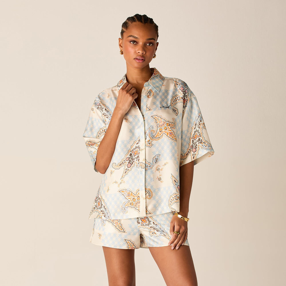 Kith Women Mari Crest Paisley Shirt - Silk | Kith Silk