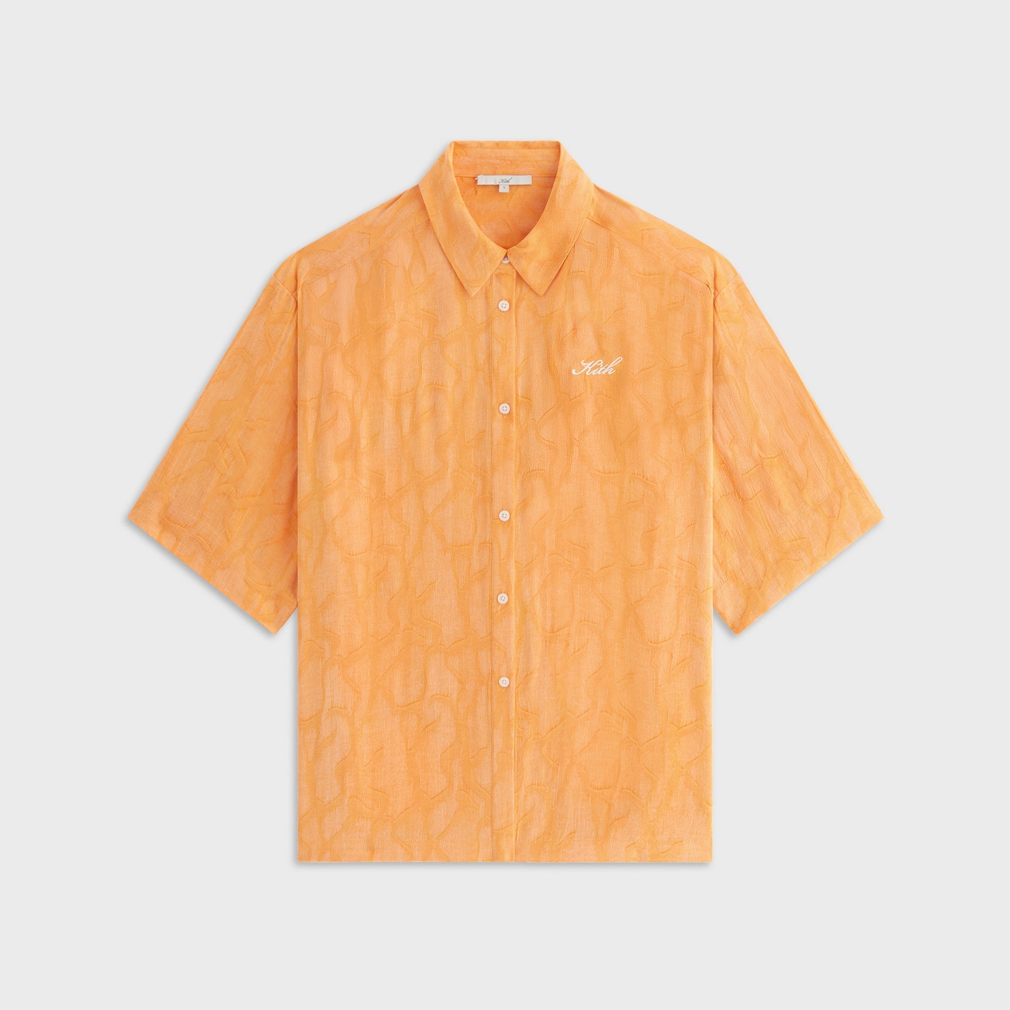Kith Women Mari Wavy Jacquard Shirt - Midsummer | Kith Midsummer