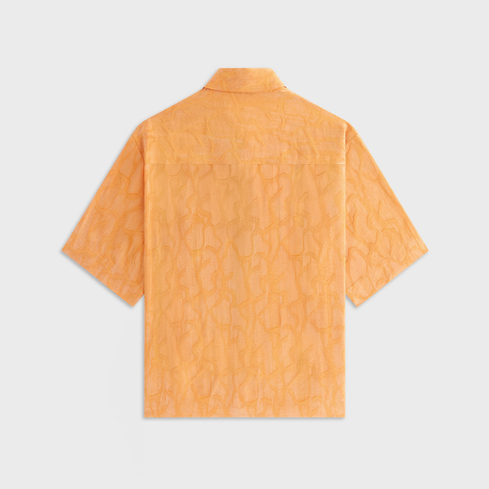 Kith Women Mari Wavy Jacquard Shirt - Midsummer | Kith Midsummer