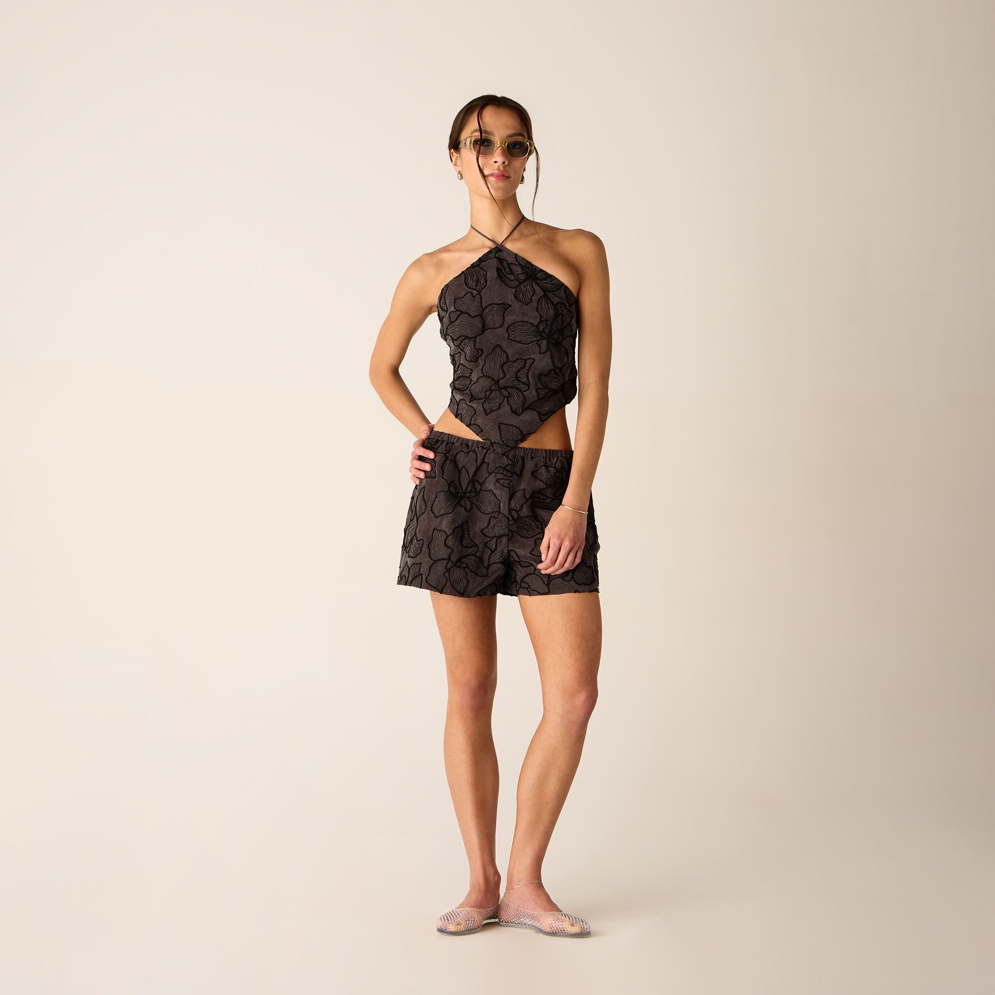 Kith Women Tate Floral Embroidered Short - Incognito | Kith Incognito