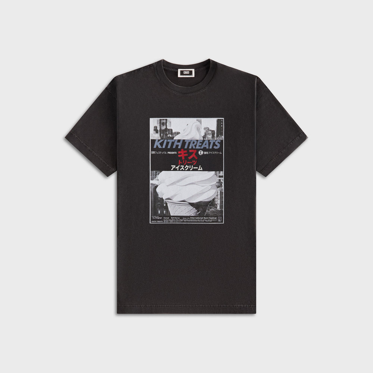 Kith Treats Double Feature Vintage Tee - Black | Kith Black