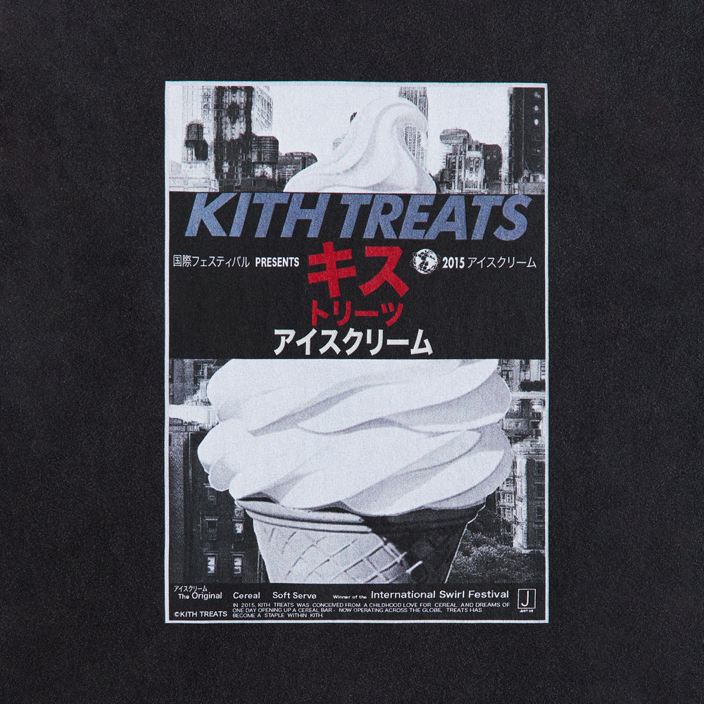Kith Treats Double Feature Vintage Tee - Black | Kith Black