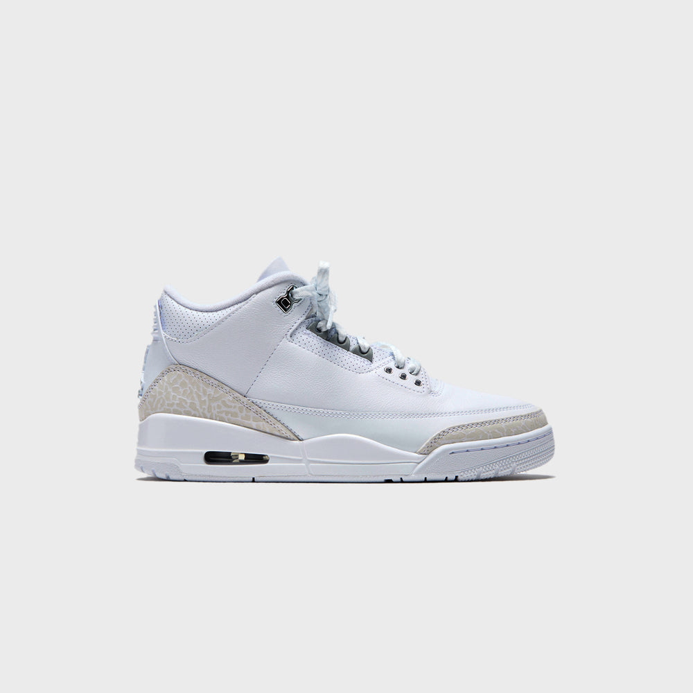 Jordan Air Jordan 3 - White / Metallic Silver | Kith White / Metallic Silver