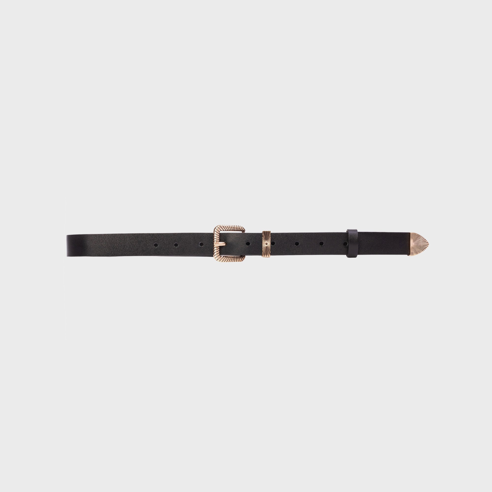Black Suede Studio Una Belt - Black Leather | Kith Black Leather