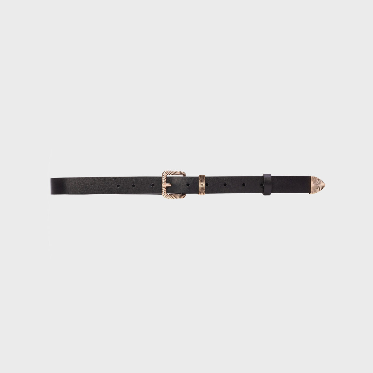 Black Suede Studio Una Belt - Black Leather | Kith Black Leather