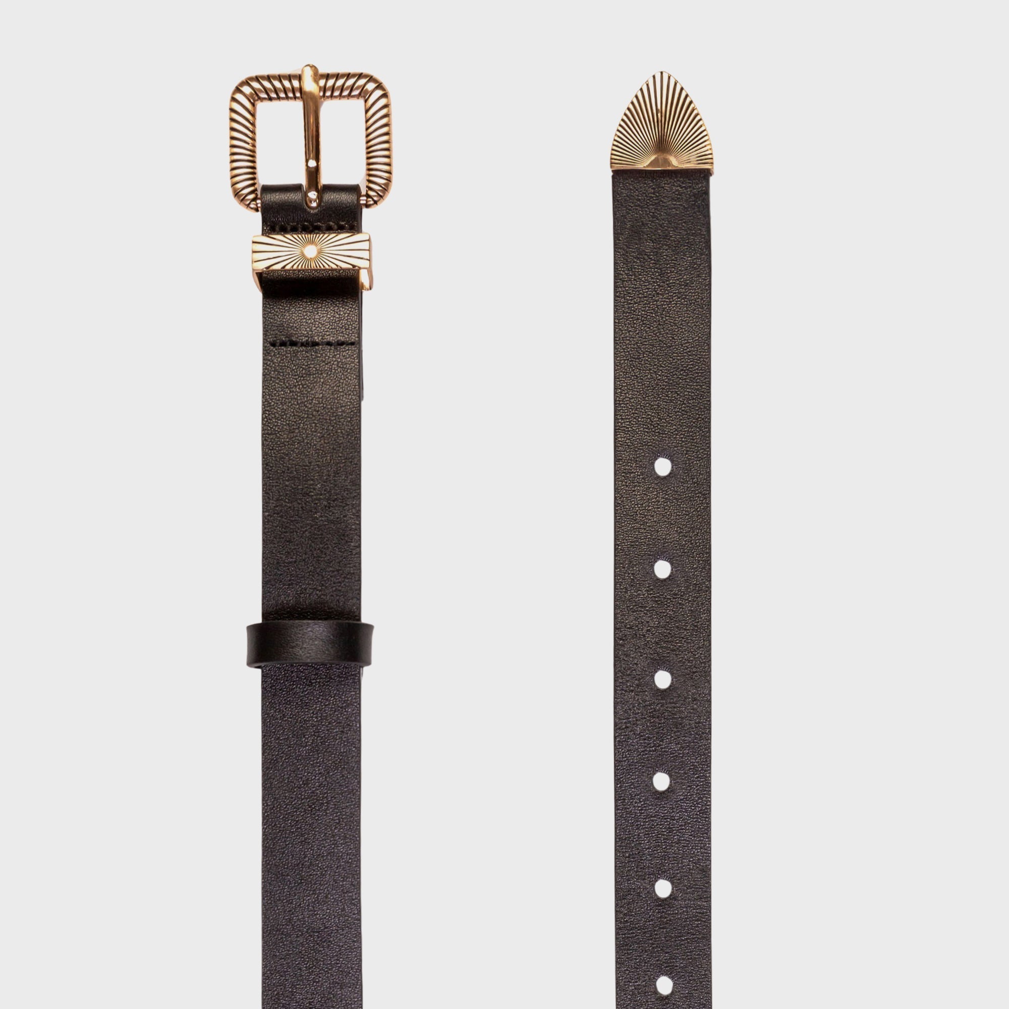 Black Suede Studio Una Belt - Black Leather | Kith Black Leather
