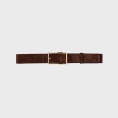 Black Suede Studio Mija Belt - Brown Suede | Kith Brown Suede