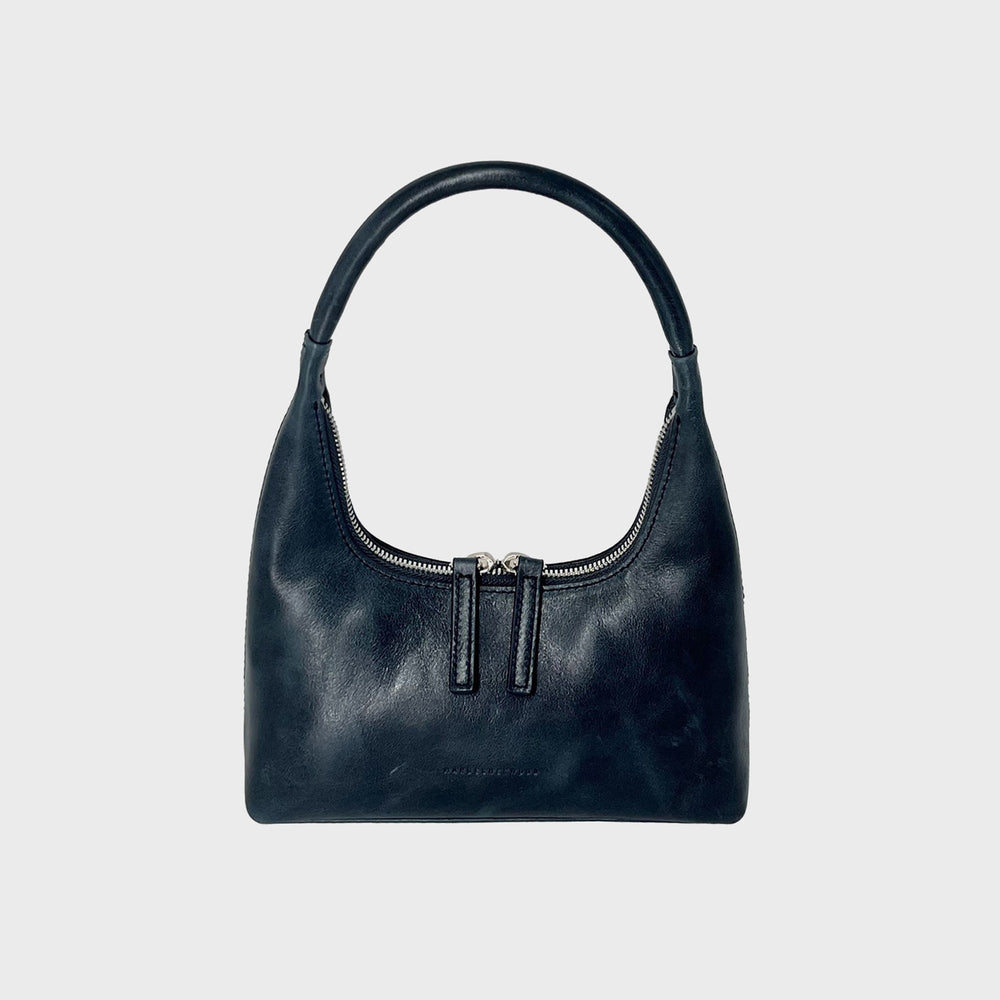 MARGESHERWOOD Hobo Mini Shoulder Bag - Navy Pull Up | Kith Navy Pull Up