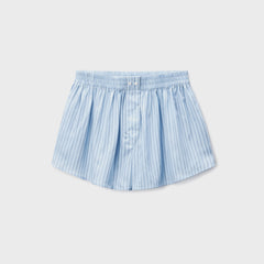 T by Alexander Wang Boxer Short with Slash Pocket - Oxford Blue Multi | Kith Oxford Blue Multi