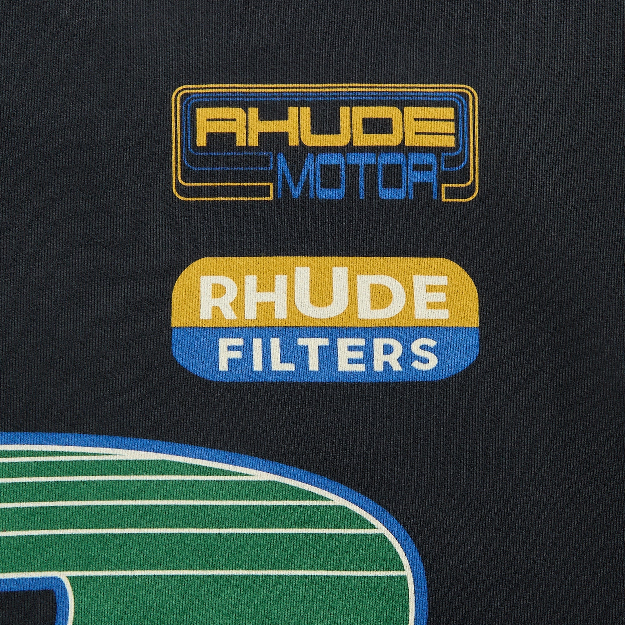 Rhude Roadway Racing Hoodie - Vintage Black | Kith Vintage Black