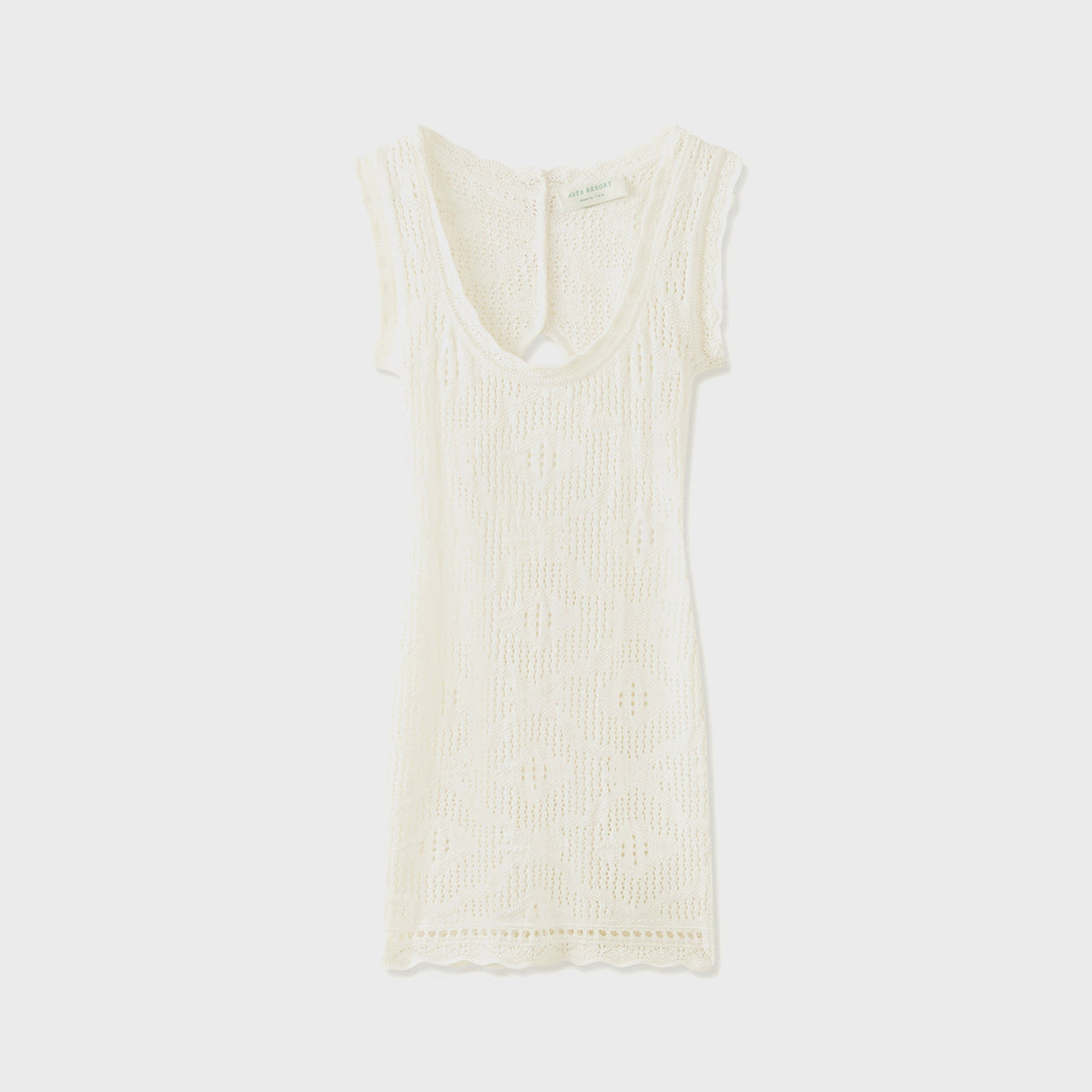 Asta Resort Eve Crochet Mini Dress - Salt | Kith Salt